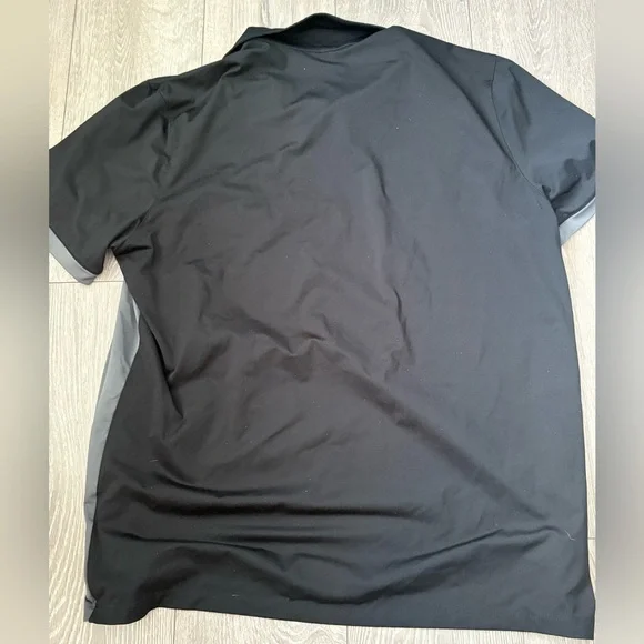 Women’s Adidas Black Climacool Golf Shirt with Colorful Accents - Picture 2 of 3